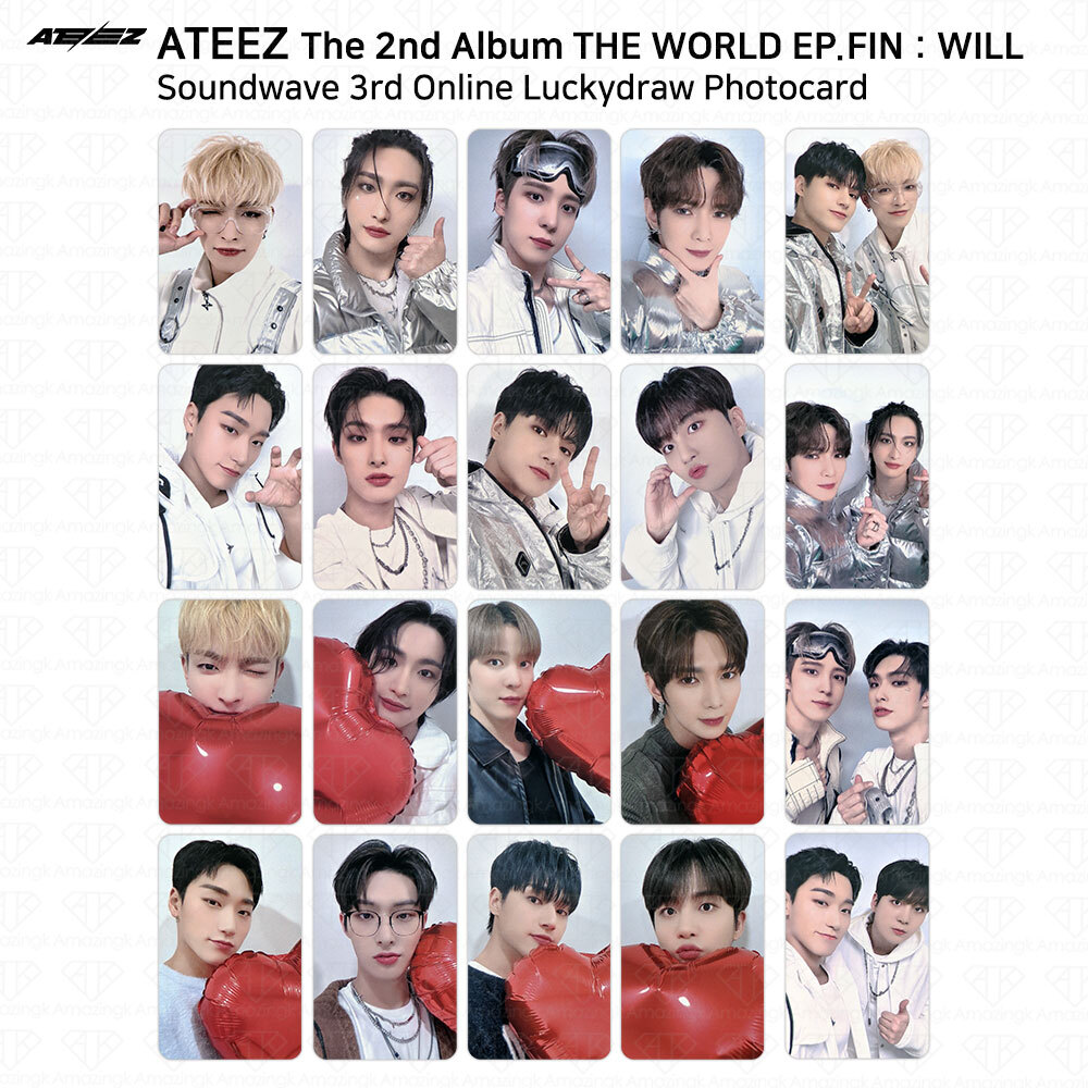 ATEEZ 2nd Album THE WORLD EP.FIN WILL Soundwave 3rd Online Lucky
