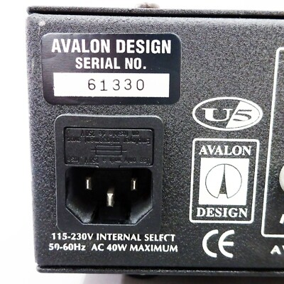 AVALON DESIGN U5 High Voltage DI Preamp Direct Box Silver Dynamic
