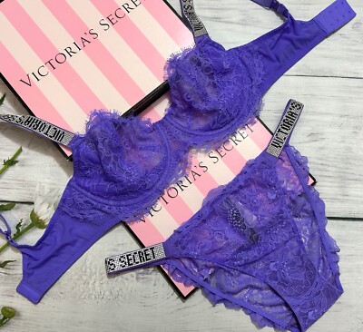 Victoria Secret Shine Strap Wicked Unlined Balconette Bra Cheeky