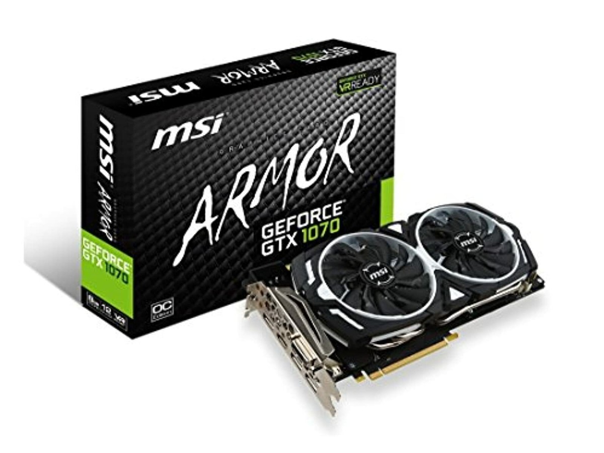 MSI Gaming GeForce GTX 1070 8GB GDDR5 SLI Directx 12 VR Ready GPU