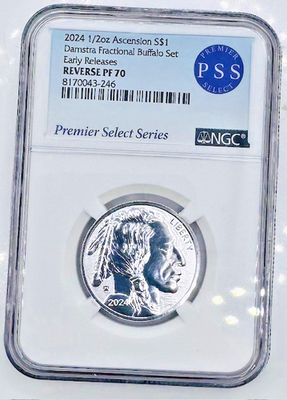 2024 Ascension 1/2oz Silver Buffalo - NGC - Reverse Proof PF70