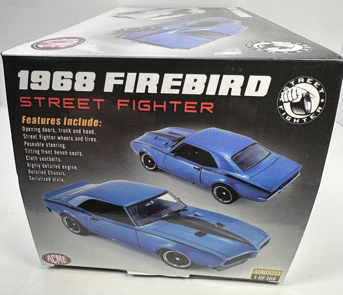 Acme 1/18 Scale 1968 Pontiac Firebird “Street Fighter” ONLY 168
