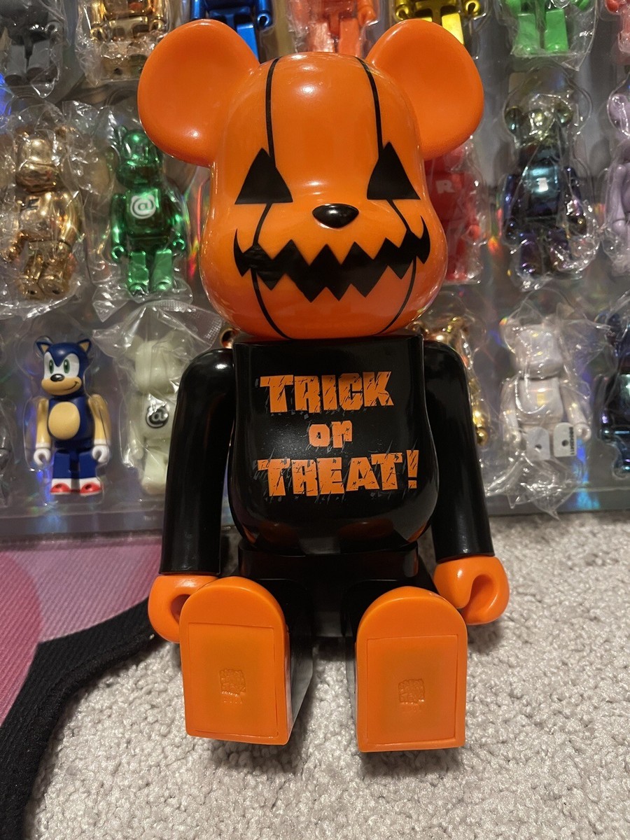 Bearbrick 400% 1st Halloween 2001 Orange Trick Or Treat Medicom Be