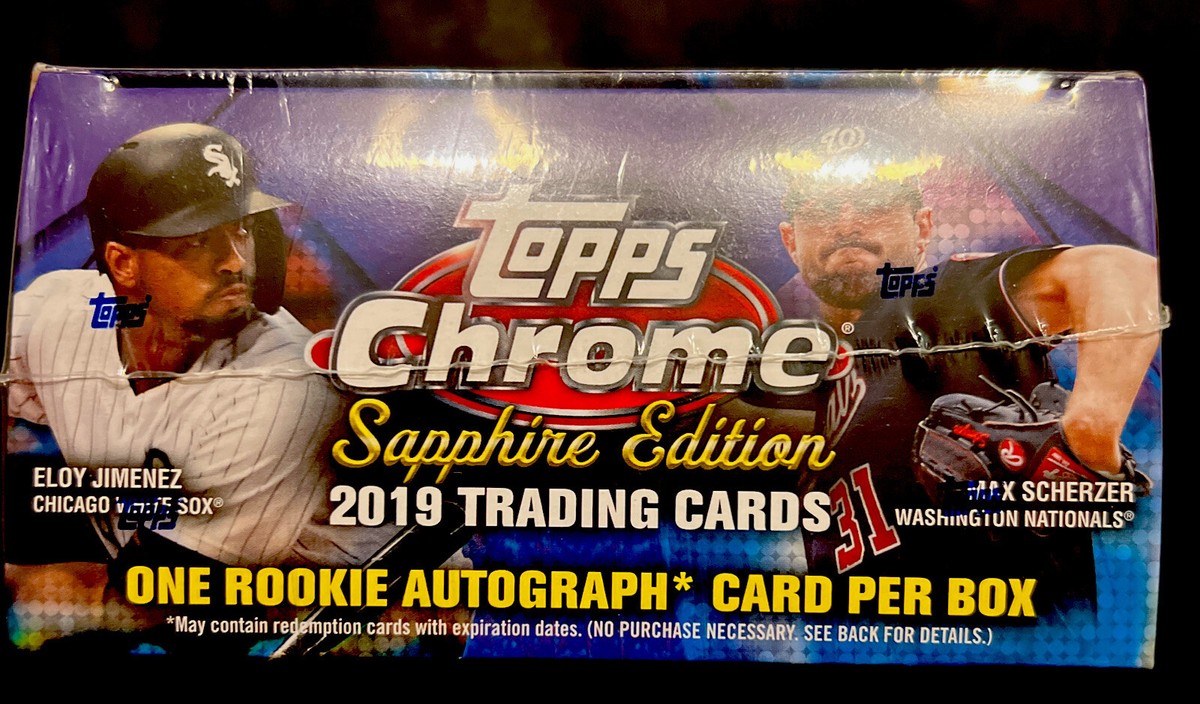 2019 Topps Chrome Sapphire Baseball Factory Sealed Box Quantity