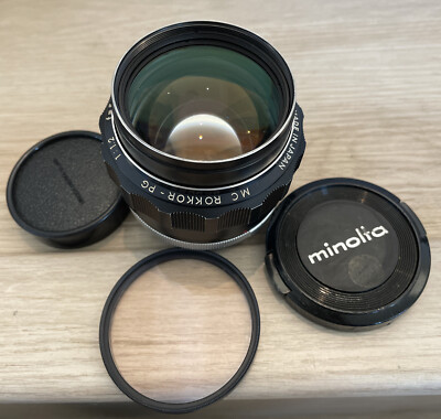 Minolta MC ROKKOR PG 58mm f/1.2 ”Hawk Eye” MF Prime Lens | eBay