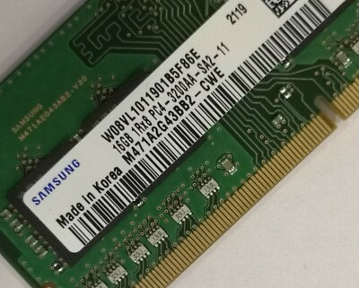SAMSUNG 16GB DDR4 3200 Laptop SO-DIMM RAM 1Rx8 PC4-25600