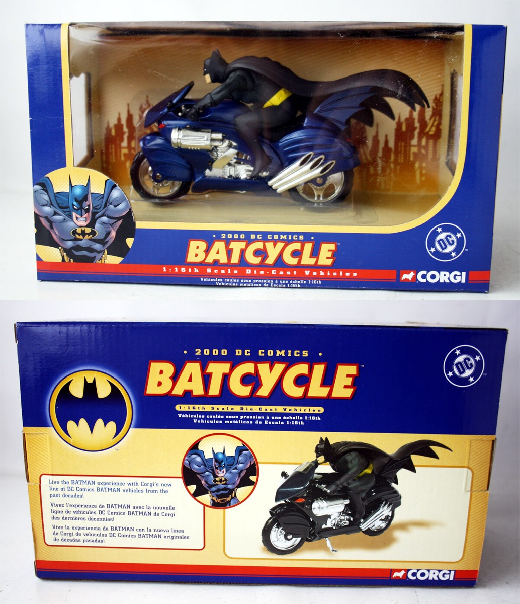 BATMAN 2000 DC COMICS BATCYCLE 1:16 DIE CAST VEHICLES CORGI NEW