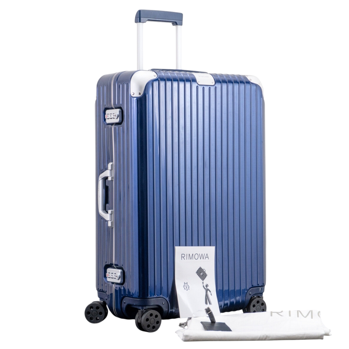 RIMOWA Hybrid Blue 84L TSA Lock Check-In L Checked Luggage H30