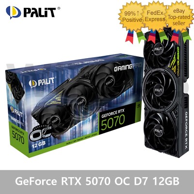 PALIT GeForce RTX 5070 GAMINGPRO OC D7 12GB Gaming Graphics Card