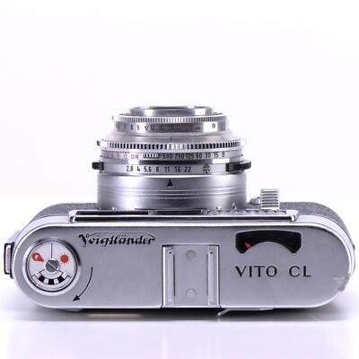 Voigtlander Vito CL Camera | Lanthar 50mm f2.8 lens | White