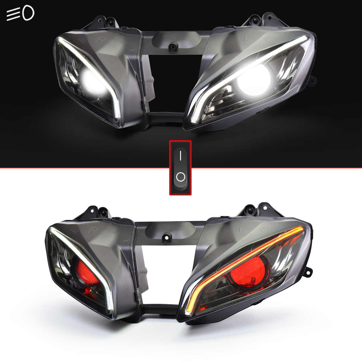 2008-2016 Yamaha YZF R6 1X LED Headlight Assembly | 13S843030000