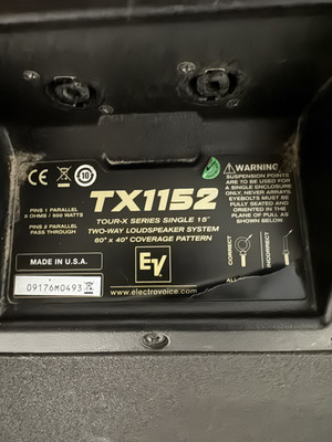 Electro-Voice TX1152 EV 15