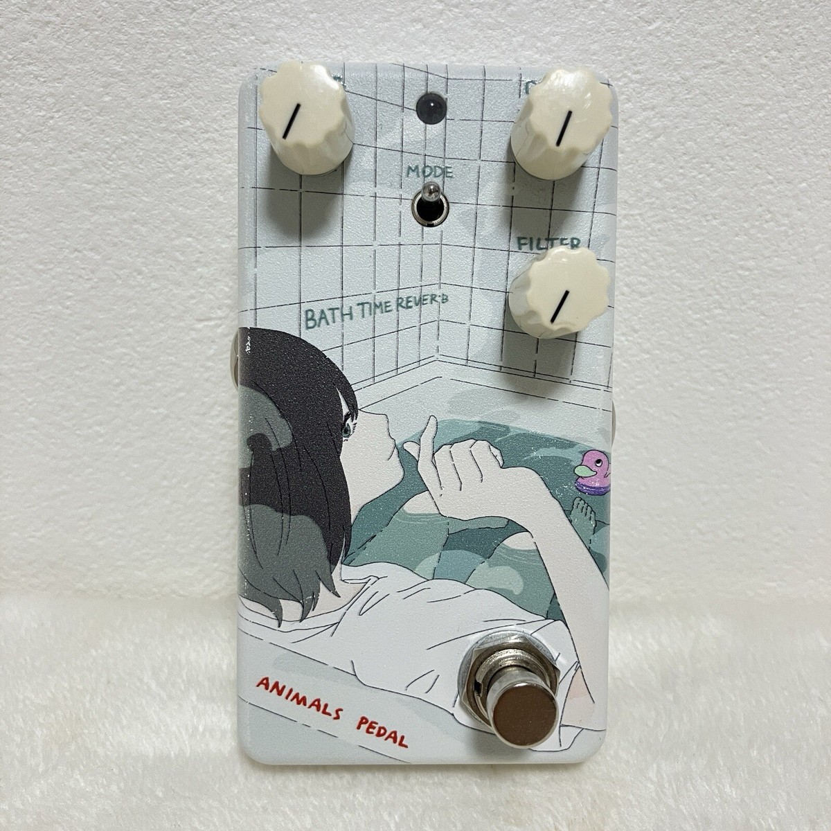 Animals Pedal Custom Illustrated 030 BATH TIME REVERB by /BATH