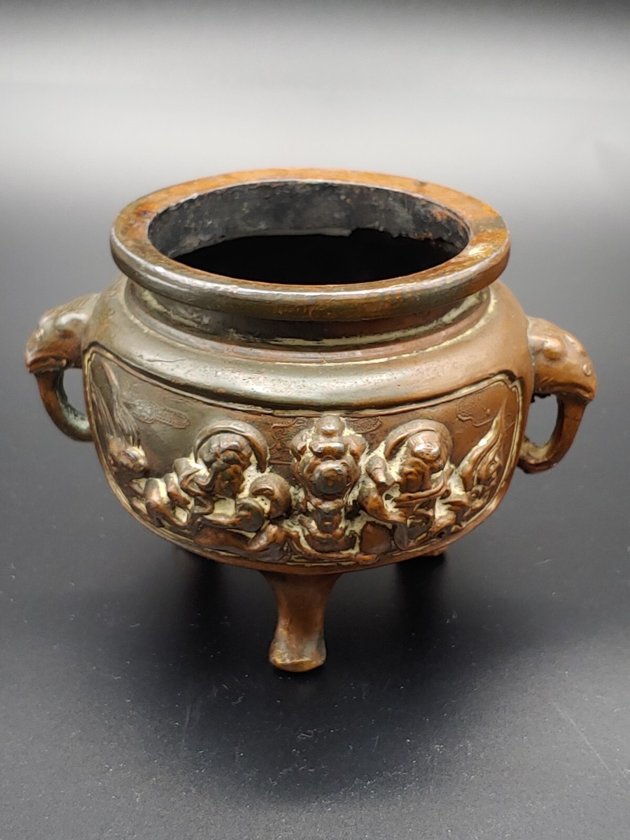 銅製 蘇工 宮灯 燭台 薫香炉 香道具 装飾品 工芸品 美術品