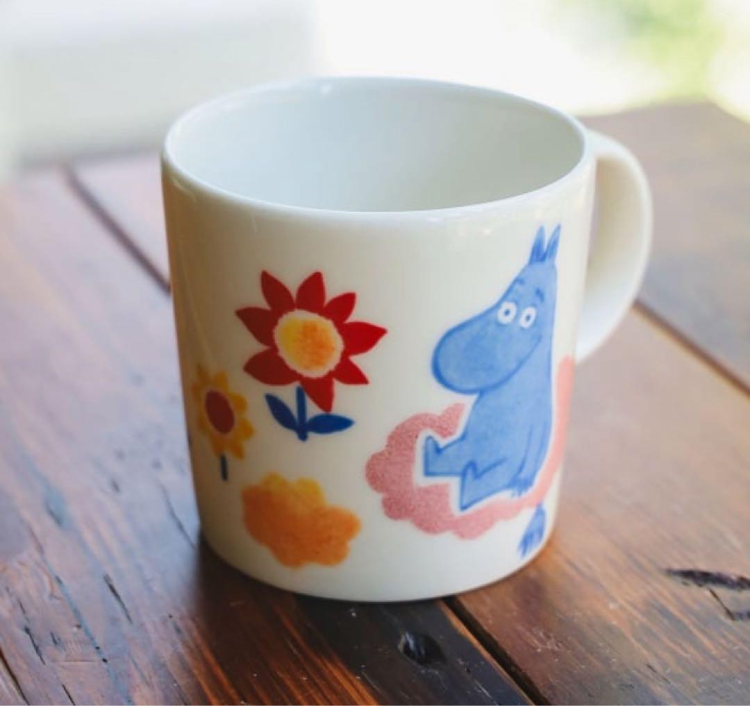 Beams Arabia Moomin 80th Anniversary Hand Painted Mug