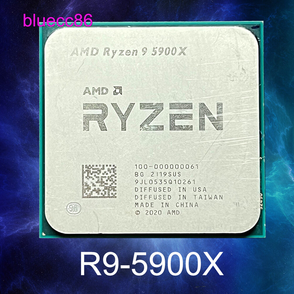 AMD Ryzen 9 5900X AM4 CPU Processor 3.7GHz 12Core 24Thr 105W