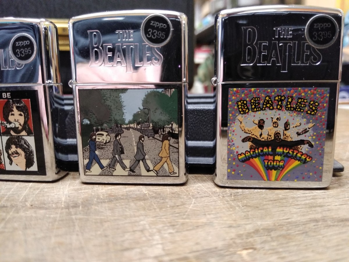 Vtg NOS 1996 8 Pc Lot Zippo Beatles Cigarette Lighter Collection w