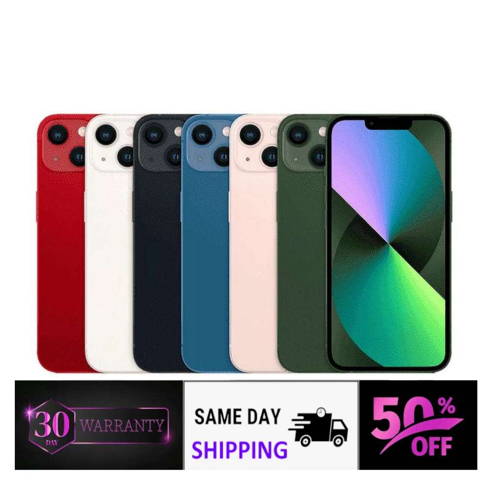Apple iPhone 13 128GB 256GB 512GB - Fair Midnight/Black Blue Green