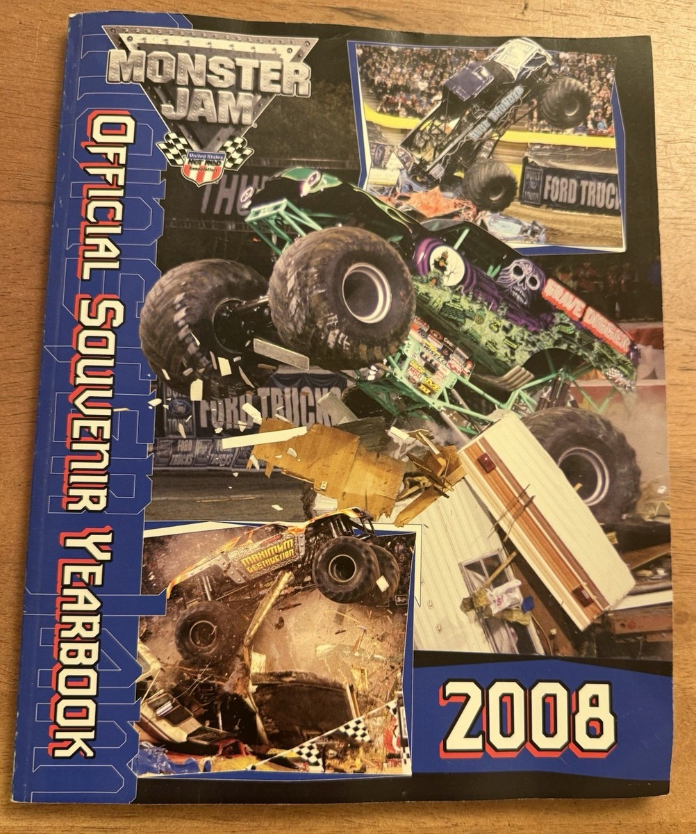 Signed Monster Truck Monster Jam 2008 Official Souvenir Yearbook