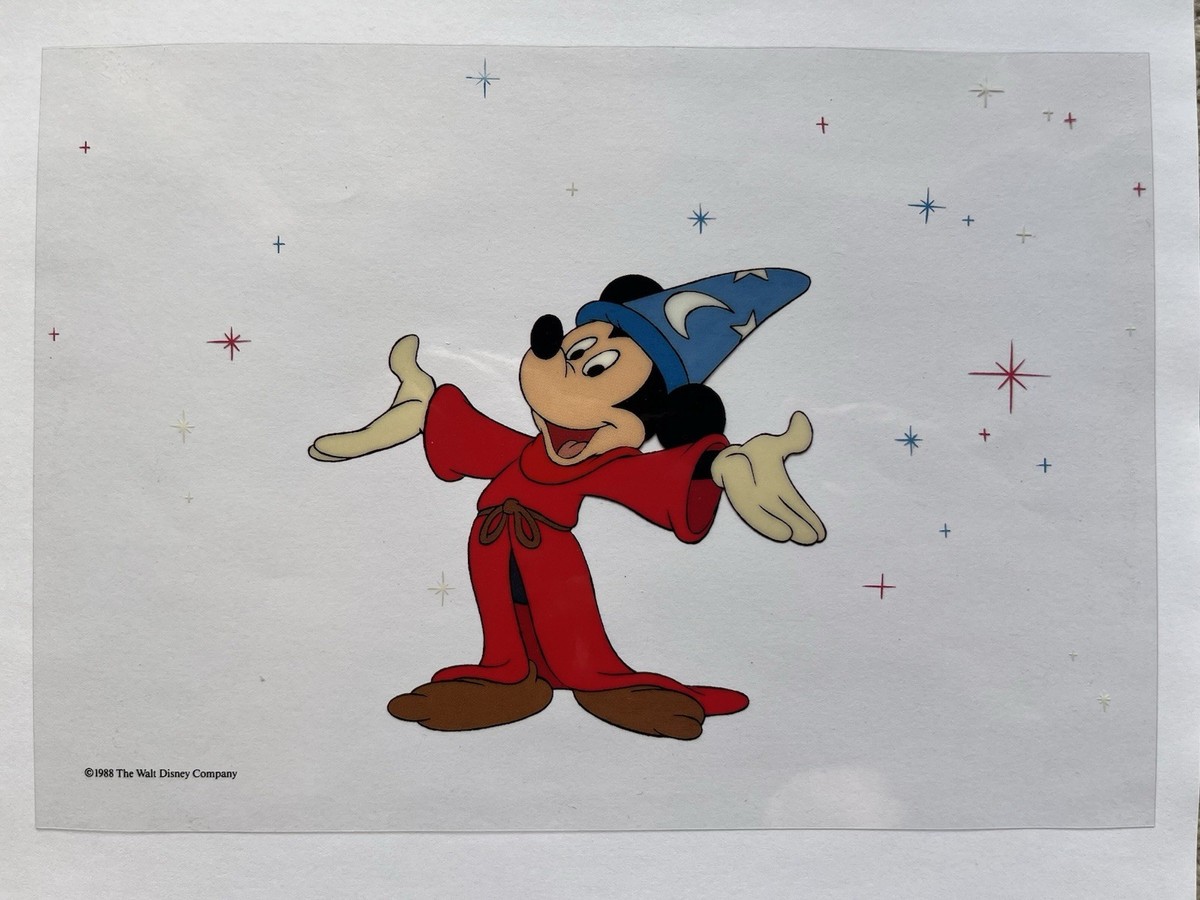 SORCERER MICKEY ファンタジア ミッキー セル画 魔法使いの弟子
