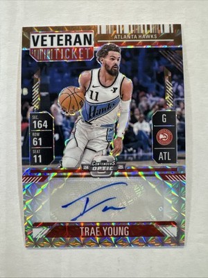 2024-25 Panini Mosaic Trae Young Veteran Ticket Auto Bronze /49 | eBay