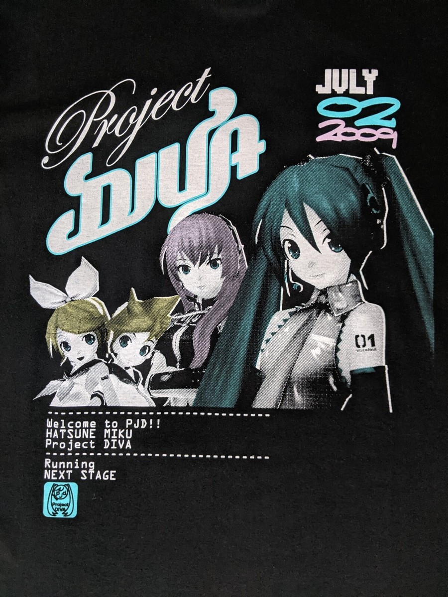 Project Diva Hatsune Miku 2009 T Shirt Size M Vintage COSPA | eBay