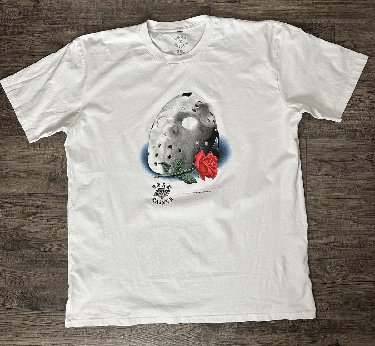 THE BONEZ king Tシャツ mono 白/XXLサイズ THE BONEZ king Tシャツ