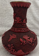 红色黄铜主要古董原创中国风花瓶| eBay