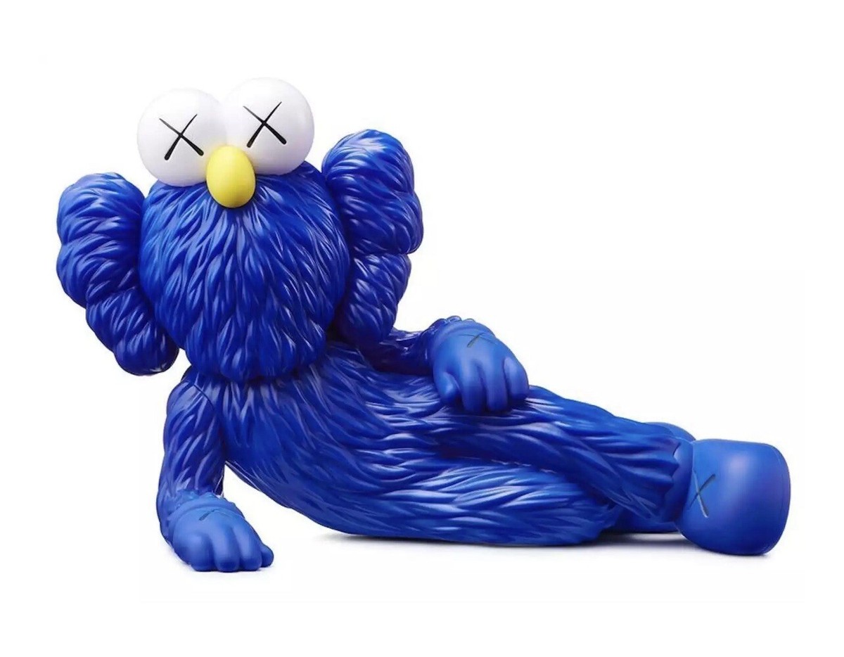 KAWS TIME OFF Vinyl Figure Blue 2023 Authentic BFF Companion - IN