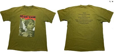 2 SIDES Rage Against the Machine Womens Shirt Military Green