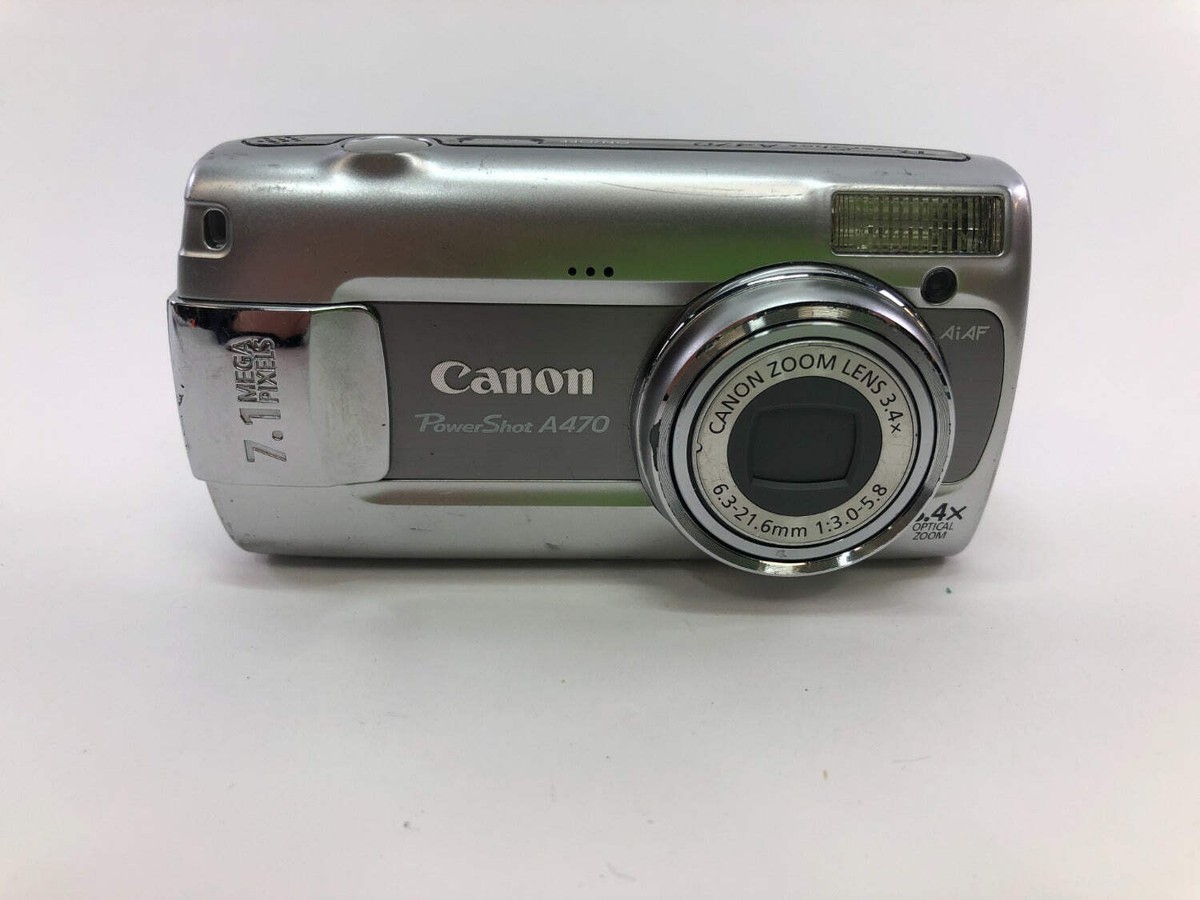Canon PowerShot A470 PC-1267 7.1MP Compact Digital Camera