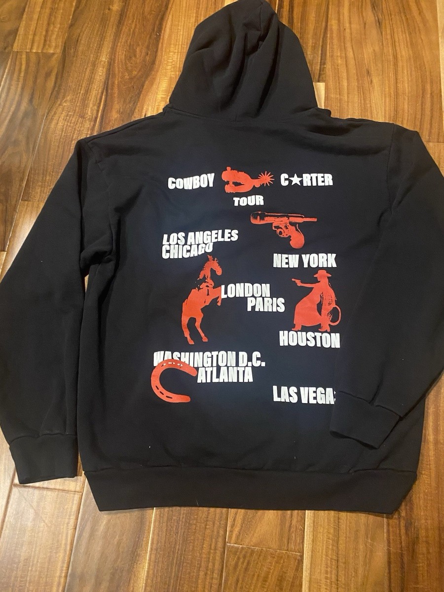 Beyonce Cowboy Carter Tour Merch - Black Zip Hoodie Size XXL- 2XL