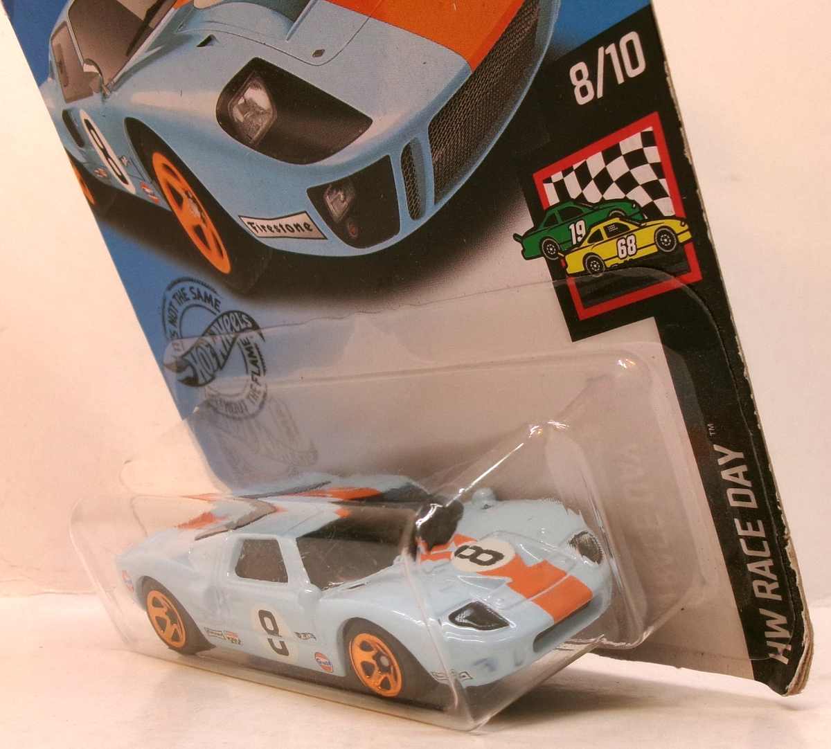 2020 HOT WHEELS 1:64 HW RACE DAY 8/10 GULF BLUE FORD GT-40 #35/250