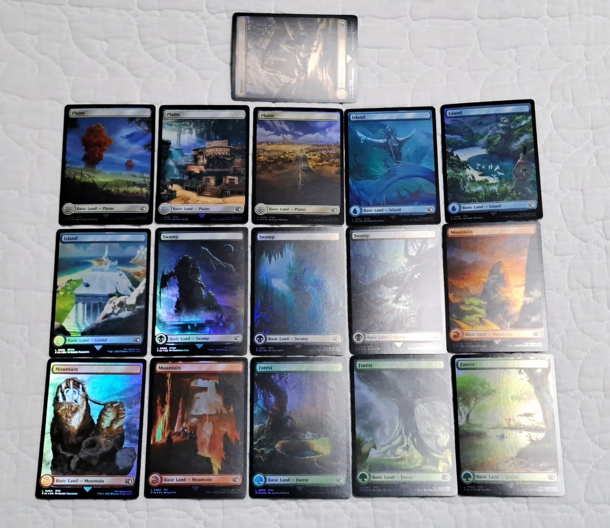 Mtg Final Fantasy Full Art Land Foils Complete Set (16 Cards) | eBay