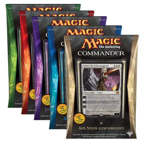 GERMAN Magic MTG 2014 Commander C14 Sealed Deck Complete Box Set