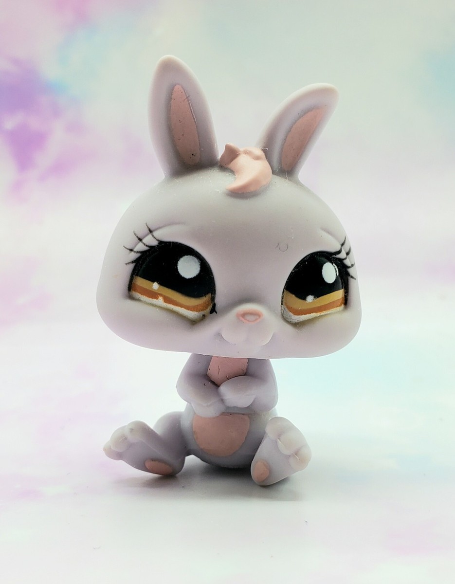 Littlest Pet Shop Authentic # 1050 Purple Pink Dwarf Bunny Rabbit