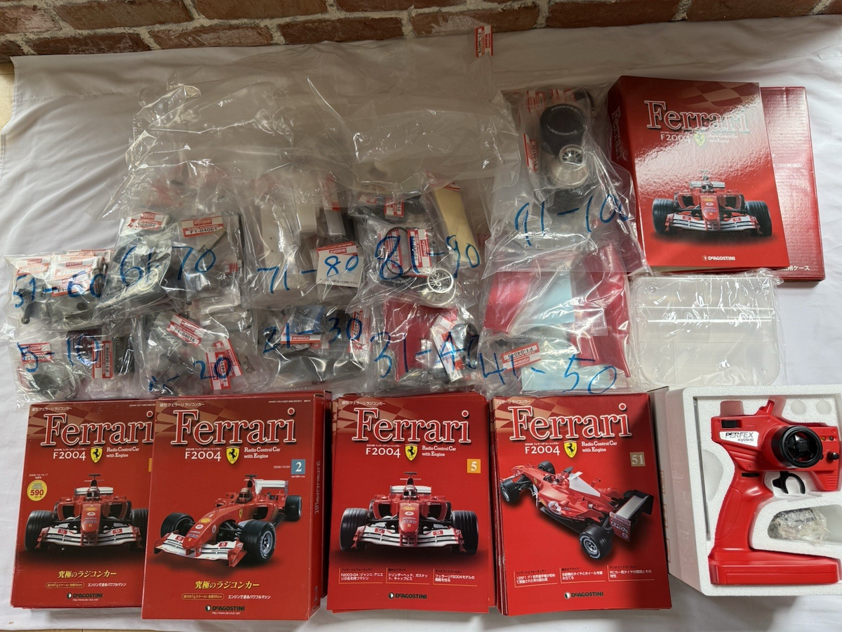 DeAGOSTINI 1/8 Ferrari F2004 1-100 Complete Remote Tool Box Kyosho