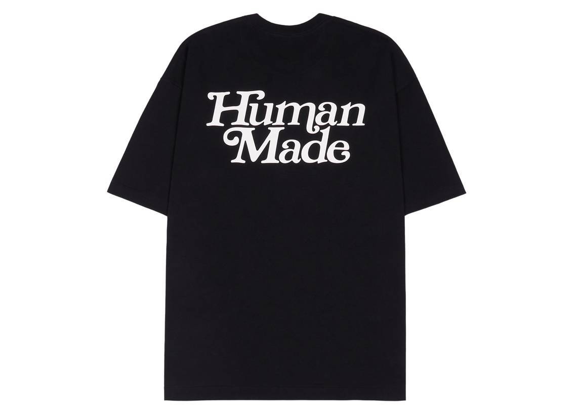 HUMAN MADE Girls Don'T Cry Graphic T-Shirt Tee Black White Size S