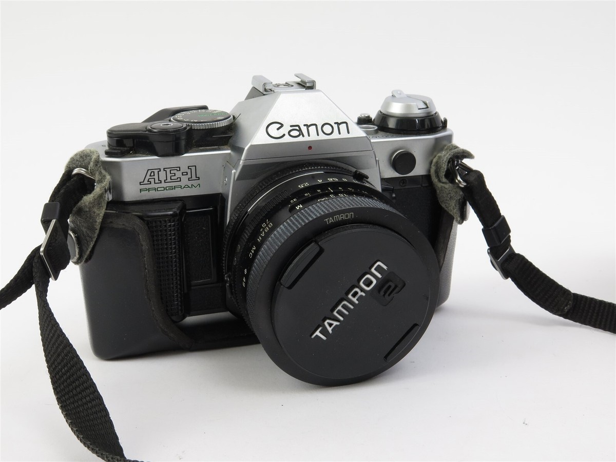 CANON AE-1 Vintage 35mm Film Camera with Tamron 28mm Lens | eBay