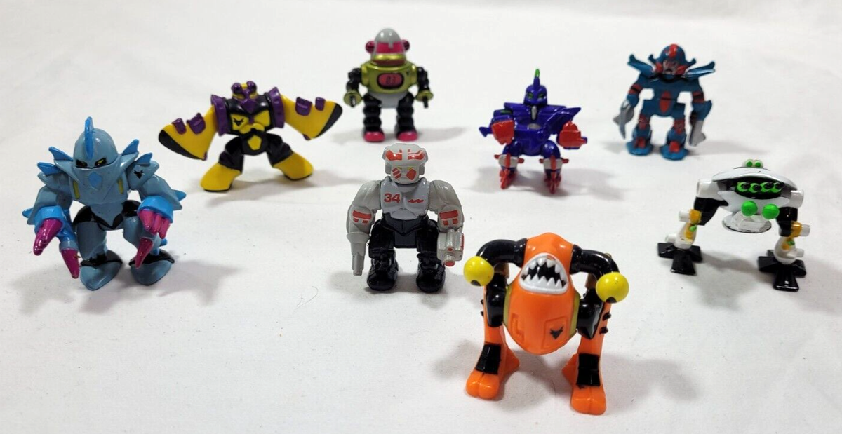 MICRO MACHINES ZBOTS Vortexx HQ Robo Battle Base+8 Bots+X-Kavator