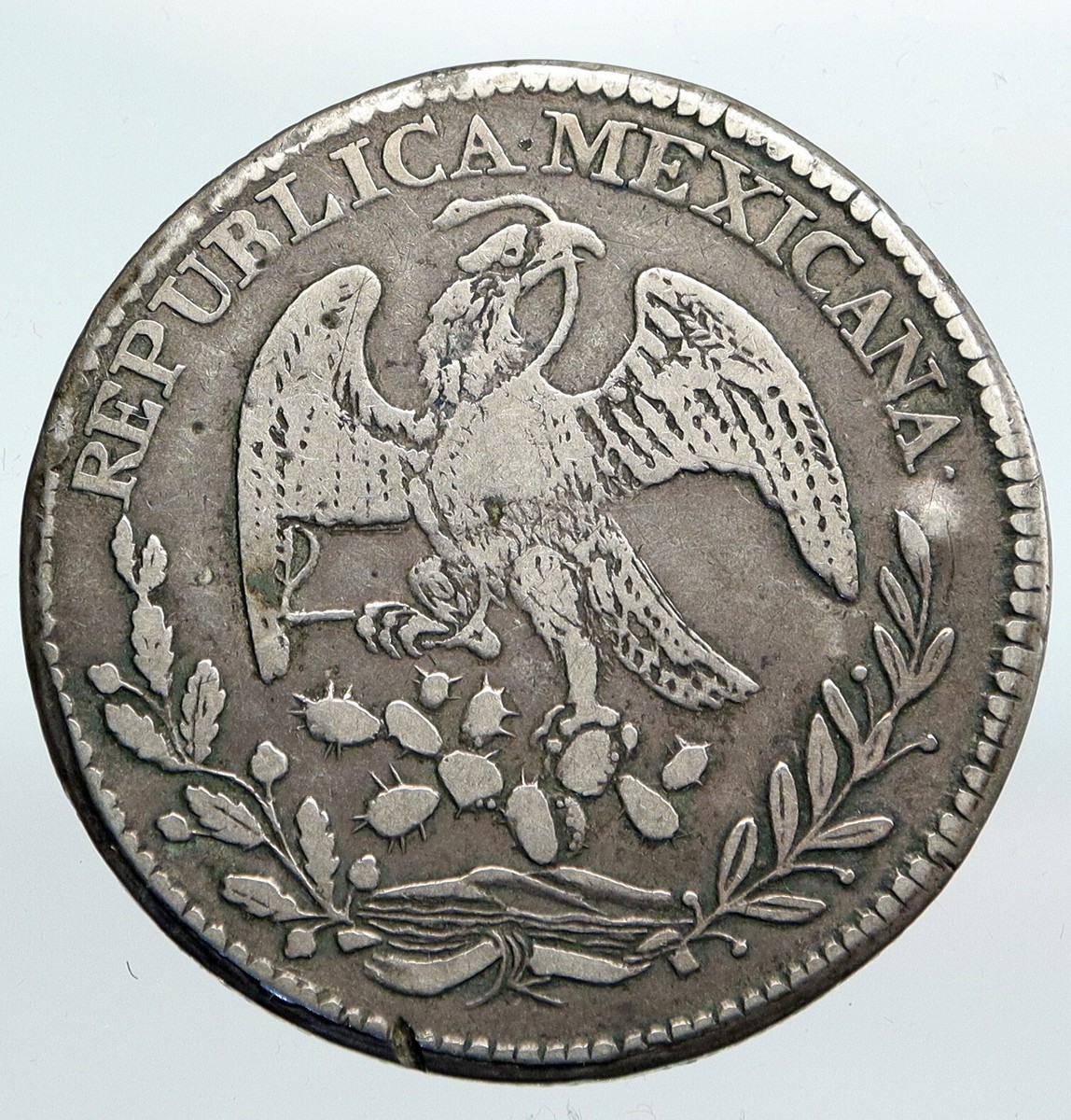 スペイン領 メキシコ 8レアル銀貨 1893年 ザカテカス造幣局 スペイン領