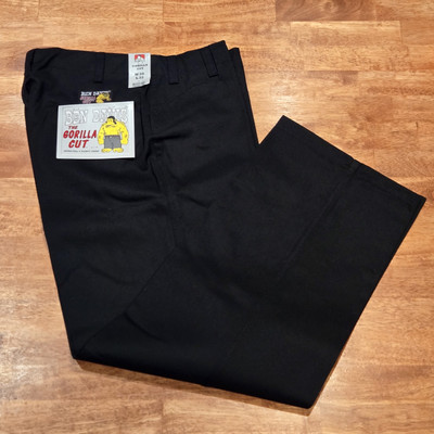 New! Ben Davis Gorilla Cut Wide Leg Baggy Pants Black Men's Sz
