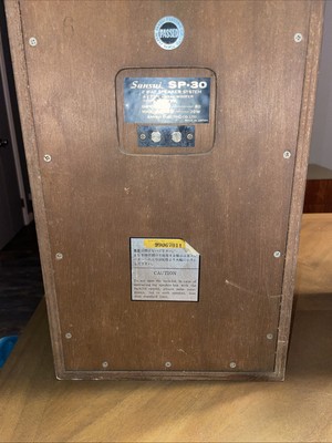 Vintage Sansui SP-30 Bookshelf Speakers. Made in Japan. Tested
