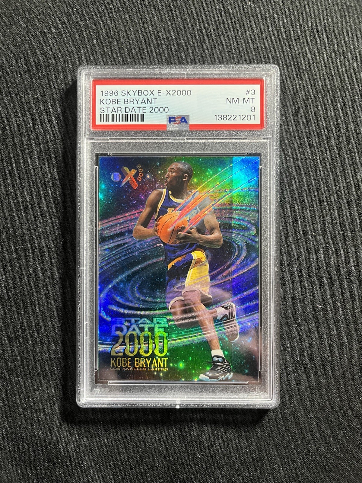 Kobe Bryant 1996 Skybox E-X2000 #3 Star Date 2000 Price Guide