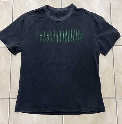 Vintage Y2K Jesus Matrix Shirt Heavy Cotton Sz L Neo Matrix Movie