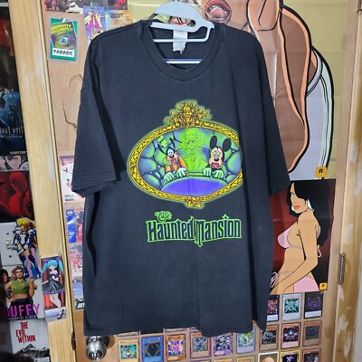 VTG Disney World Haunted Mansion Ride Shirt sz XL Hitchhiking