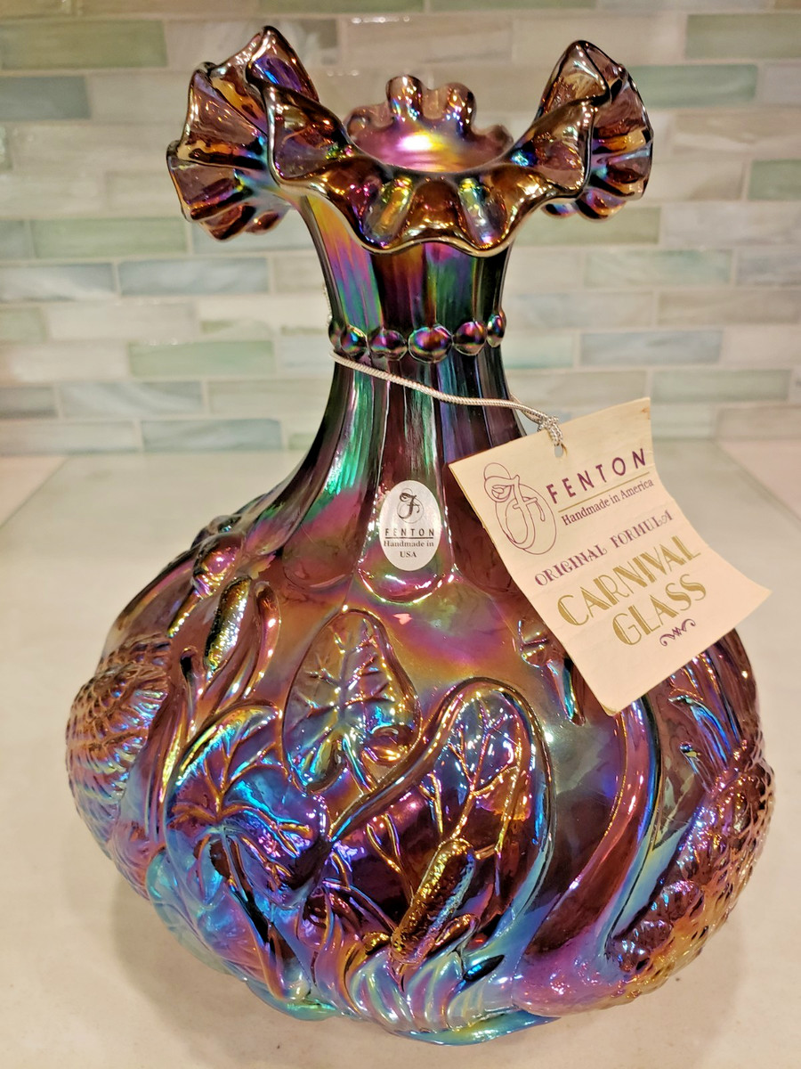 カーニバルガラス CARNIVALGLASS フェントン FENTON USA Fenton社 オ