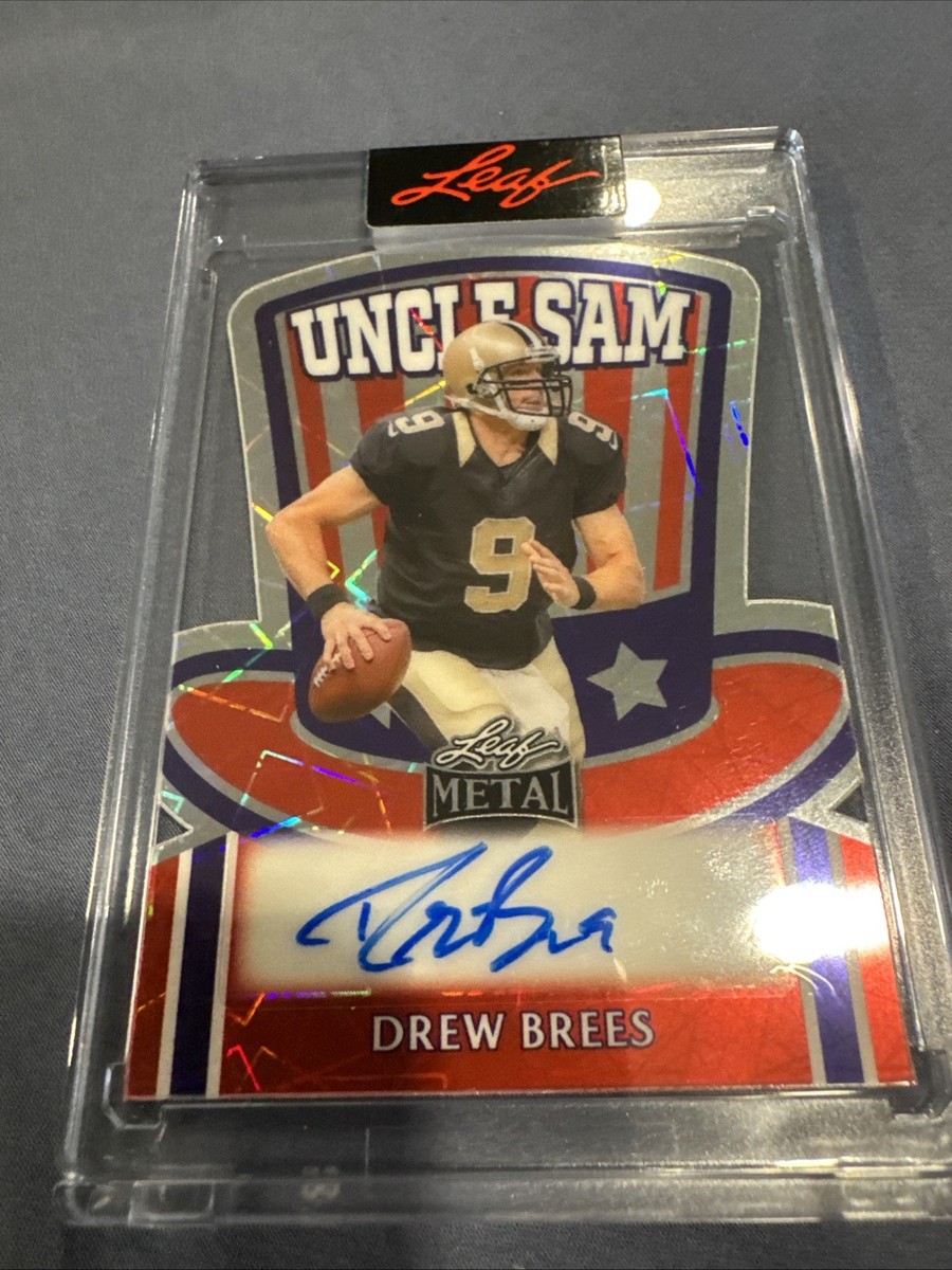 DREW BREES LEAF PET PRO 5枚限定 直筆サインカード Auto ドリュー