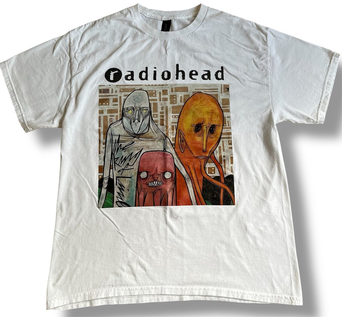 90's Radiohead TシャツサイズLアイルランド製ビンテージUSED