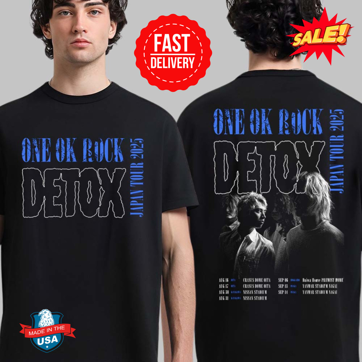 ONE OK ROCK DETOX 2025 ワンオク Tシャツ タオル ONE OK ROCK DETOX T